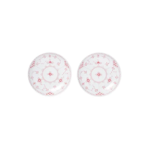 Royal Copenhagen Koral Musselmalet Halvblonde lav skål 15 cm, 2 stk.