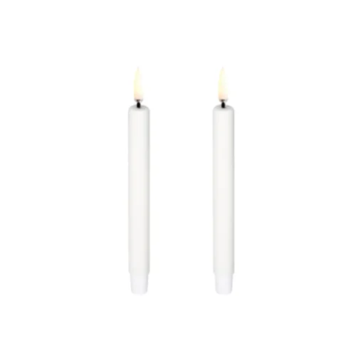 Uyuni Lighting LED Mini Taper Candle 14 cm 2 pcs, nordic white