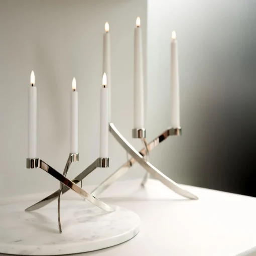 Uyuni Lighting LED Mini Taper Candle 14 cm 2 pcs, nordic white