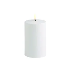 Uyuni Lighting LED Outdoor Pillar Candle 13 cm, white