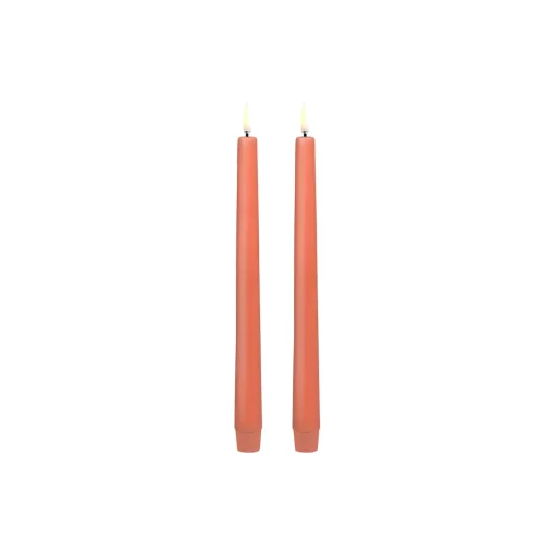 Uyuni Lighting LED Slim taper candle 2-pack, apricot