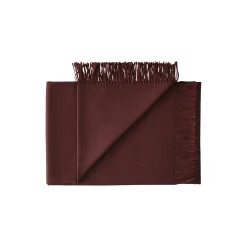 Silkeborg Uldspinderi Lima plaid, 03524 beetroot