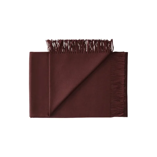 Silkeborg Uldspinderi Lima plaid, 03524 beetroot