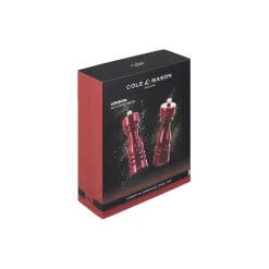 Cole & Mason London Salt and pepper set, rød