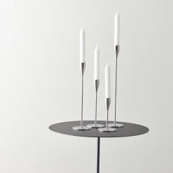 Piet Hein Mars lysestage 14 cm, rustfri stål