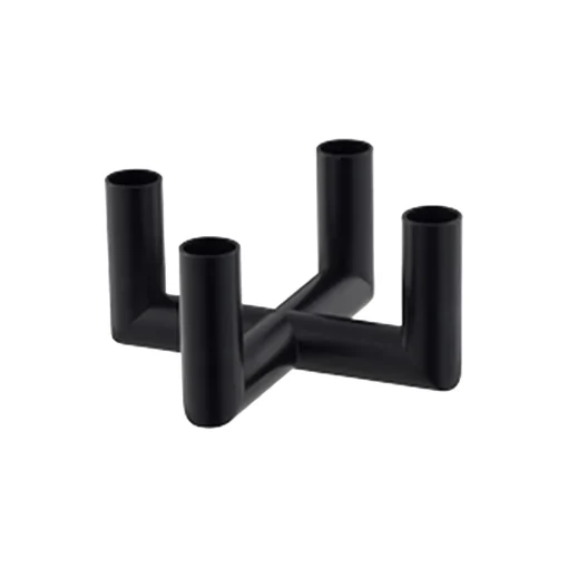 Uyuni Lighting Matrix Mini Taper Candleholder 4 Arm, matte black
