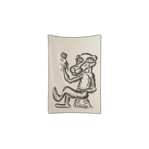 Røros Tweed MELGAARD Throw, grey/natural