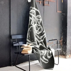Røros Tweed MELGAARD Throw, grey/natural