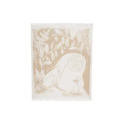 Moomin Arabia Mumi bomuldstæppe, beige