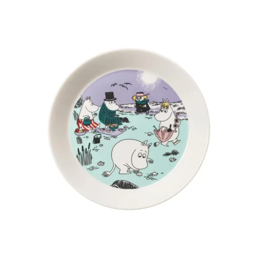 Moomin Arabia Mumi Stranddag tallerken Ø 19 cm