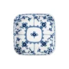 Royal Copenhagen Musselmalet Halvblonde firkantet tallerken 10,5 cm
