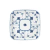 Royal Copenhagen Musselmalet Halvblonde firkantet tallerken 21 cm