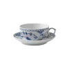 Royal Copenhagen Musselmalet Halvblonde kop med underkop 20 cl