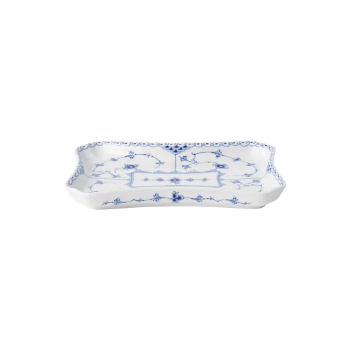 Royal Copenhagen Musselmalet Halvblonde Rektangulært fad