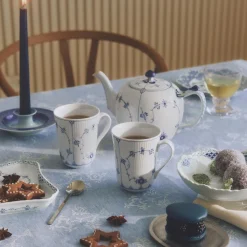 Royal Copenhagen Musselmalet Halvblonde Rektangulært fad