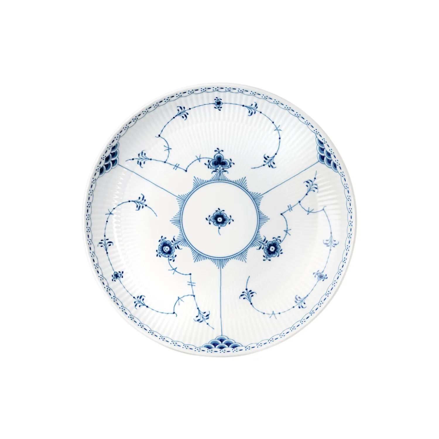 Royal Copenhagen Musselmalet Halvblonde serveringsskål 25 cm