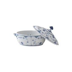 Royal Copenhagen Musselmalet Halvblonde terrin med låg 200 cl