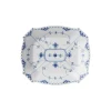 Royal Copenhagen Musselmalet Helblonde firkantet fad 26 cm
