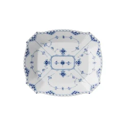 Royal Copenhagen Musselmalet Helblonde firkantet fad 26 cm