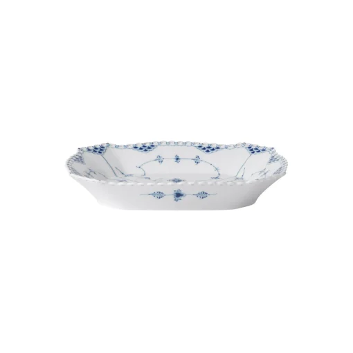 Royal Copenhagen Musselmalet Helblonde firkantet fad 26 cm