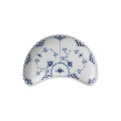 Royal Copenhagen Musselmalet Helblonde halvmåneformet asiet 22 cm