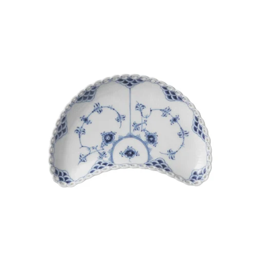 Royal Copenhagen Musselmalet Helblonde halvmåneformet asiet 22 cm