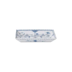 Royal Copenhagen Musselmalet Helblonde lille firkantet fad 14 cm
