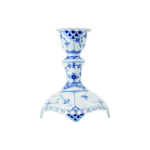 Royal Copenhagen Musselmalet Helblonde lysestage 13,5 cm