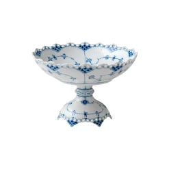 Royal Copenhagen Musselmalet Helblonde salatskål på fod
