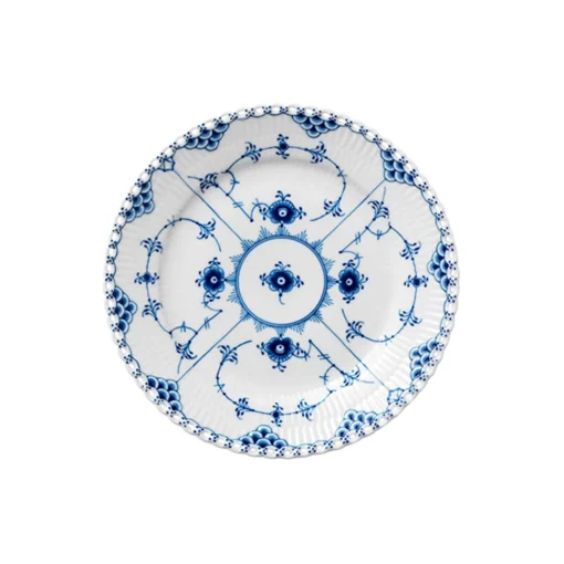 Royal Copenhagen Musselmalet Helblonde tallerken Ø 19 cm