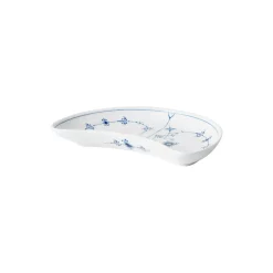 Royal Copenhagen Musselmalet Riflet asiet halvmåneformet 22 cm