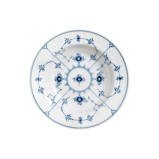 Royal Copenhagen Musselmalet Riflet dyb tallerken Ø 17 cm