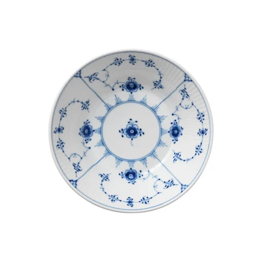 Royal Copenhagen Musselmalet Riflet dyb tallerken Ø 17 cm