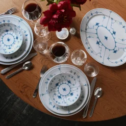 Royal Copenhagen Musselmalet Riflet dyb tallerken Ø 17 cm