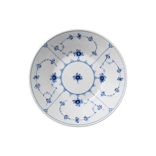 Royal Copenhagen Musselmalet Riflet dyb tallerken Ø 24 cm