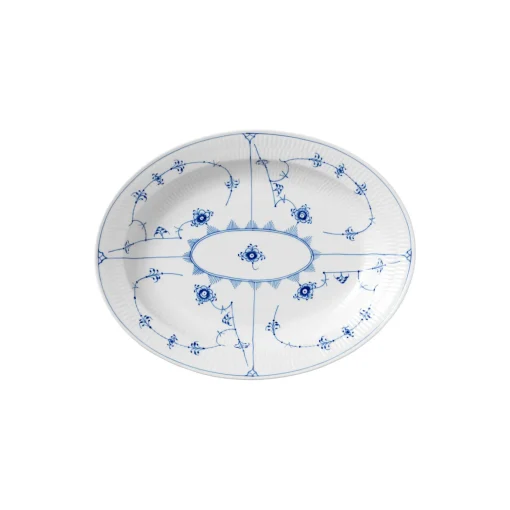 Royal Copenhagen Musselmalet Riflet fad 36,5 cm