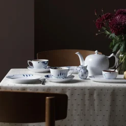 Royal Copenhagen Musselmalet Riflet flødekande 8 cl