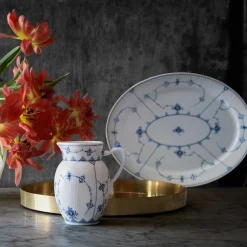 Royal Copenhagen Musselmalet Riflet kande 38 cl