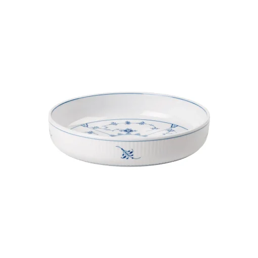 Royal Copenhagen Musselmalet Riflet rundt ovnfast fad Ø 18,5 cm