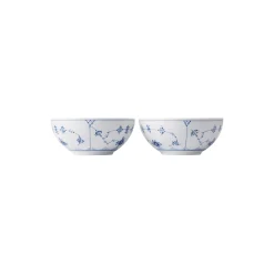 Royal Copenhagen Musselmalet Riflet skål 50 cl, 2 stk