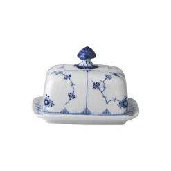 Royal Copenhagen Musselmalet Riflet smørskål