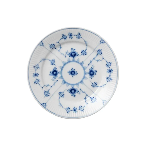 Royal Copenhagen Musselmalet Riflet tallerken Ø 19 cm