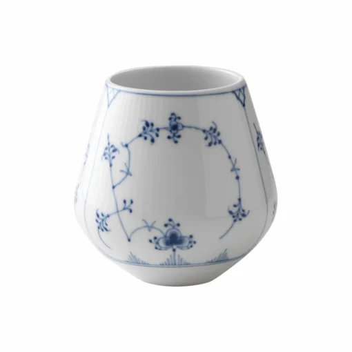 Royal Copenhagen Musselmalet Riflet vase 12 cm