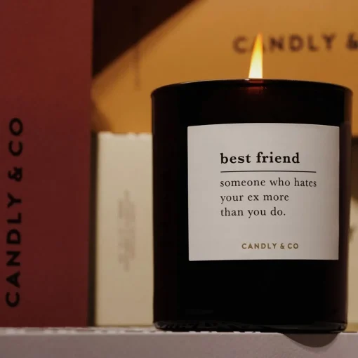 Candly & Co No. 4 Candle, BEST FRIEND Someone who hates your ex more than you do