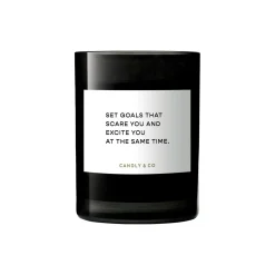 Candly & Co No. 4 Candle, Set goals that scare you and excite you at the same time
