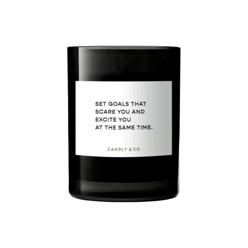 Candly & Co No. 4 Candle, Set goals that scare you and excite you at the same time