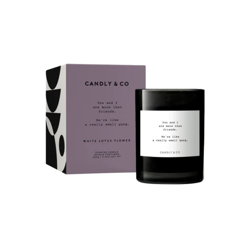 Candly & Co No. 8 Candle, You and I are more than friends. We're like a really small gang