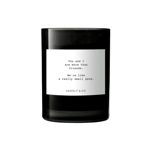 Candly & Co No. 8 Candle, You and I are more than friends. We're like a really small gang