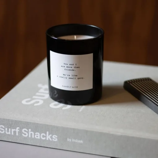 Candly & Co No. 8 Candle, You and I are more than friends. We're like a really small gang