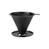 Stelton Nohr slow brew kaffetragt med filter, black metallic